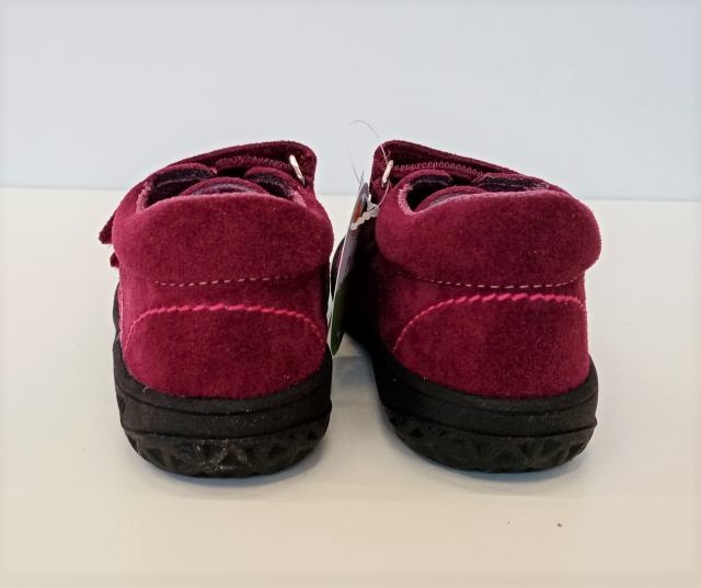 Jonap dětské barefoot kožené boty B1SV light vínová reflex VEL. 24 - VÝPRODEJ