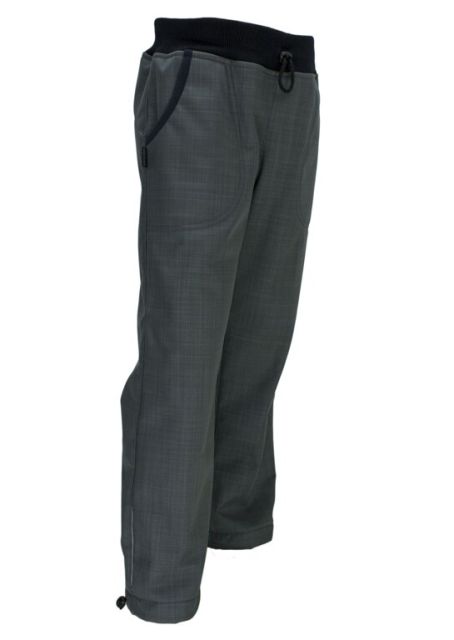 Fantom ZIMNÍ dětské kalhoty softshell s beránkem šedé