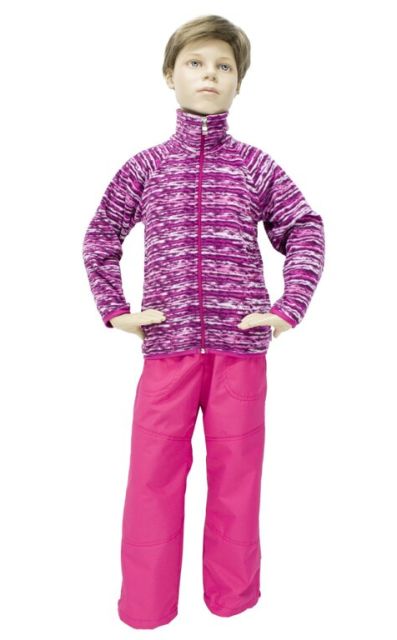 Fantom Dětské kalhoty OUTDOOROVÉ s bavlněnou podšívkou růžové