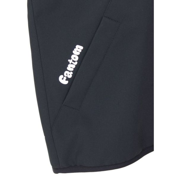 Fantom Dětská softshellová bunda Černo-růžový maskáč