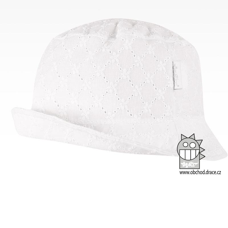 Dráče Klobouk letní Madeira vzor 04 bílá řetízek