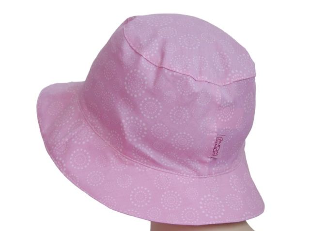 Dětský klobouk Fantom - růžový, kolečka