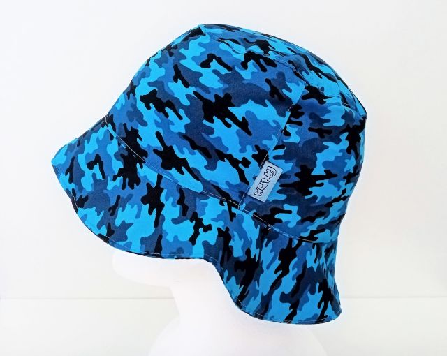 Fantom Dětský klobouk tmavě modrý maskáč VEL. 52, 54