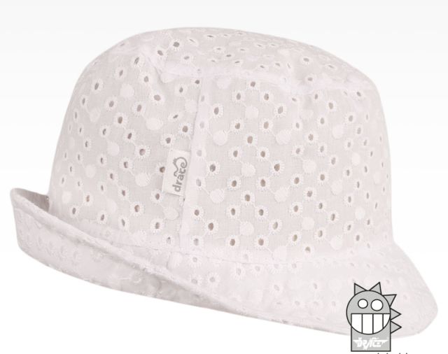 Dráče Dětský letní klobouk Madeira vzor 07 bílá