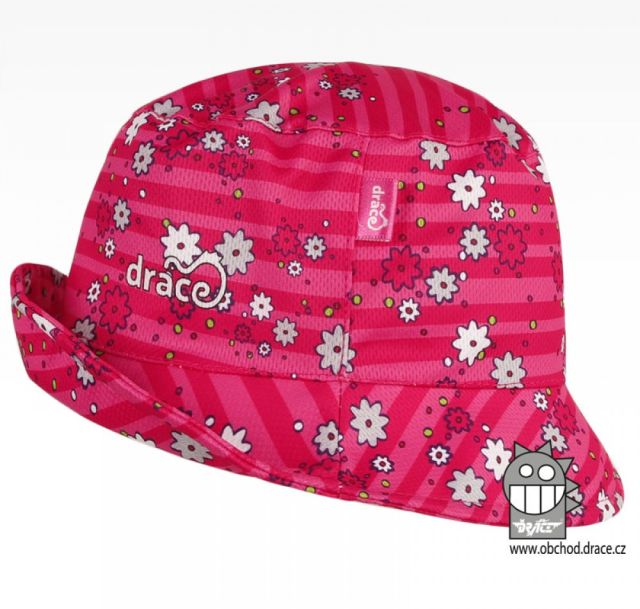 Dráče Funkční vzdušný letní klobouk Florida vzor 13, růžová, kytičky