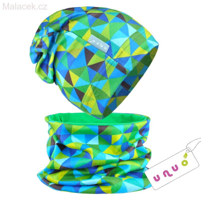 Unuo dětské softshellové kalhoty BATOLE TRIANGL tyrkysové VEL. 86-92