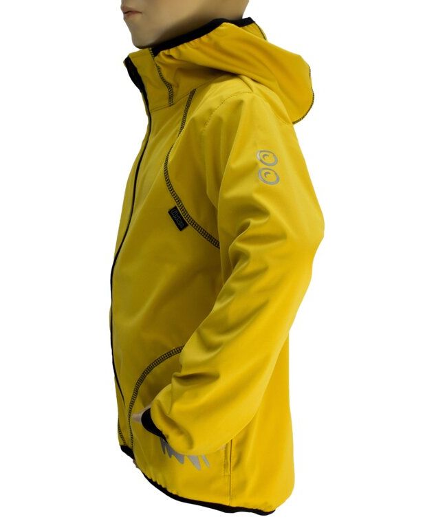 Fantom Dětská letní softshellová bunda - 18.000mm, 12.000g/m, okrová