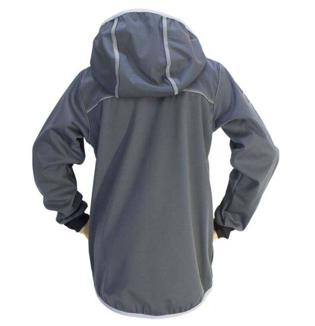 Fantom Dětská letní softshellová bunda - 18.000mm, 12.000g/m, šedá