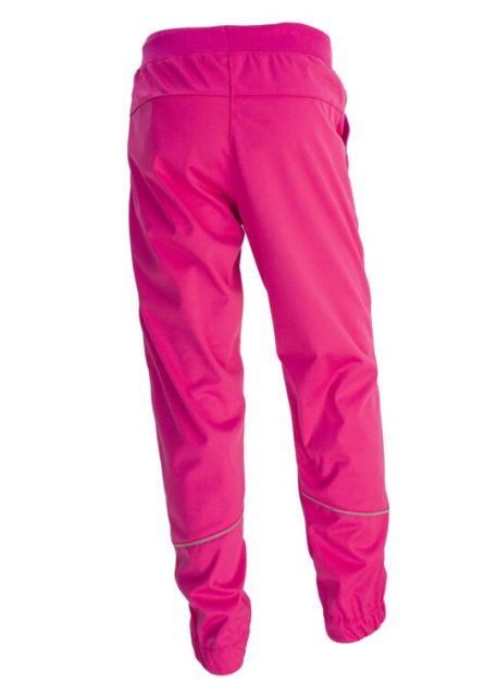 Fantom Dětské kalhoty SOFTSHELL s dvojitými koleny - membrána 18000/12000 růžová