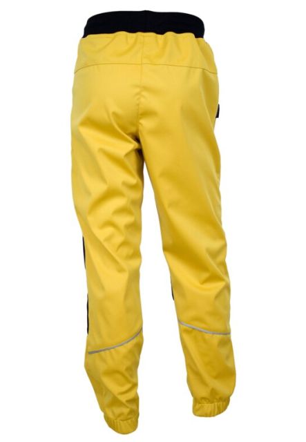 Fantom Dětské kalhoty SOFTSHELL s dvojitými koleny - membrána 18000/12000 okrová