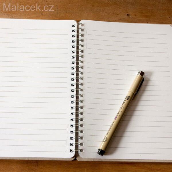 Lucie Ernestová Lapač nápadů Naděje - linkovaný blok B6