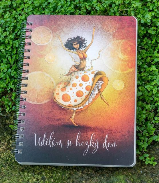 Lucie Ernestová Blok Pomerančová tanečnice, blok bez linek B6