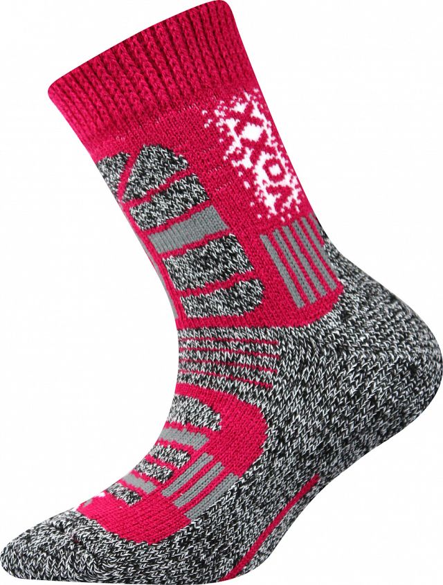 Voxx dětské ponožky Traction - zimní (lyžařské), magenta