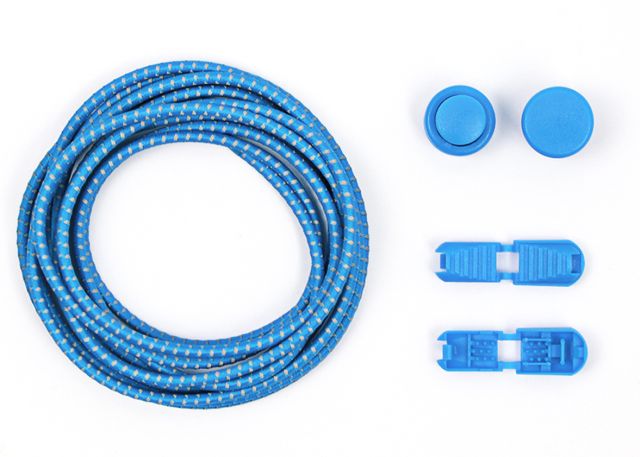 Altima Reflexní elastické tkaničky středně modrá