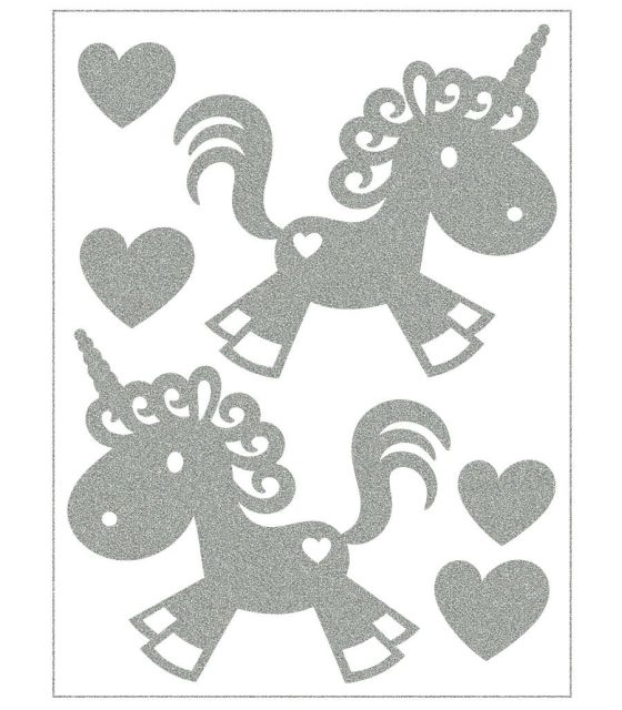 ALTIMA Reflexní nažehlovací panel Jednorožci