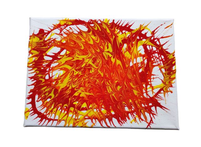 Originální obraz Čarovný oheň, 24 x 18 cm