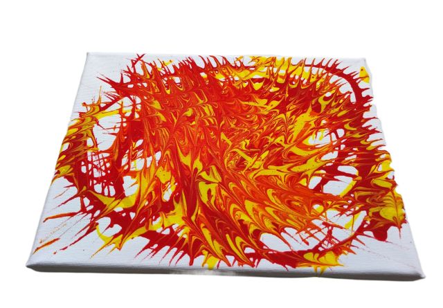 Originální obraz Čarovný oheň, 24 x 18 cm