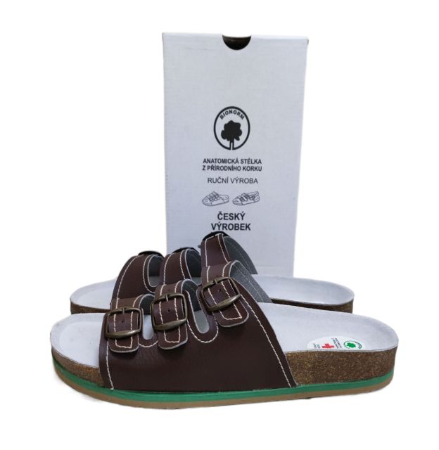 Inter Shoes Ortopedické pantofle Ondra hnědá