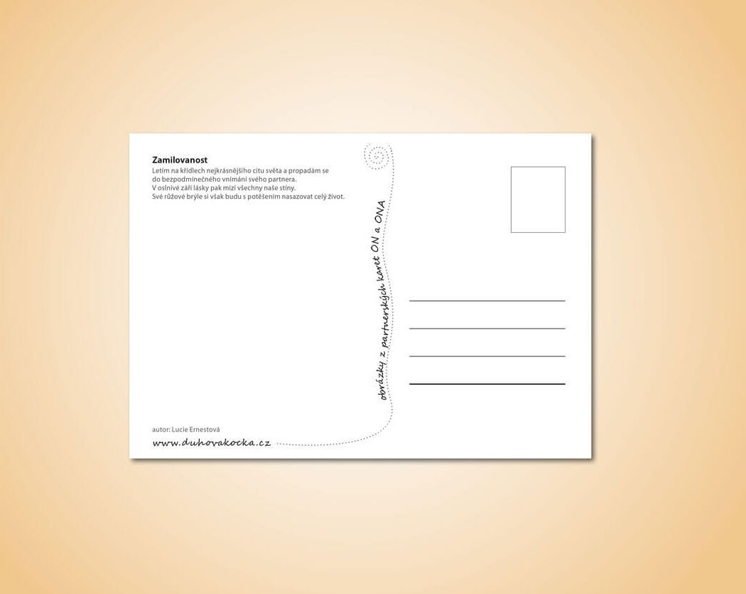 Lucie Ernestová Sada pohlednic On a Ona