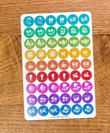 Lucie Ernestová Sada samolepek do diáře