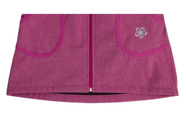 Fantom Dětský softshellový kabát růžový melír