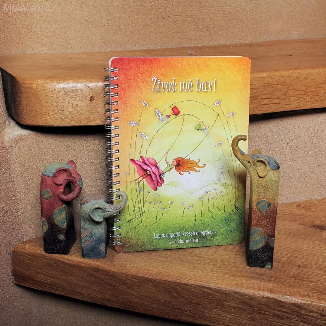 Lucie Ernestová Blok Radost ze života - Život mě baví, čistý blok A5