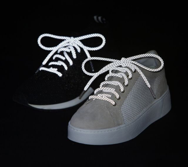 Altima Reflexní tkaničky kulaté - růžové 120 cm