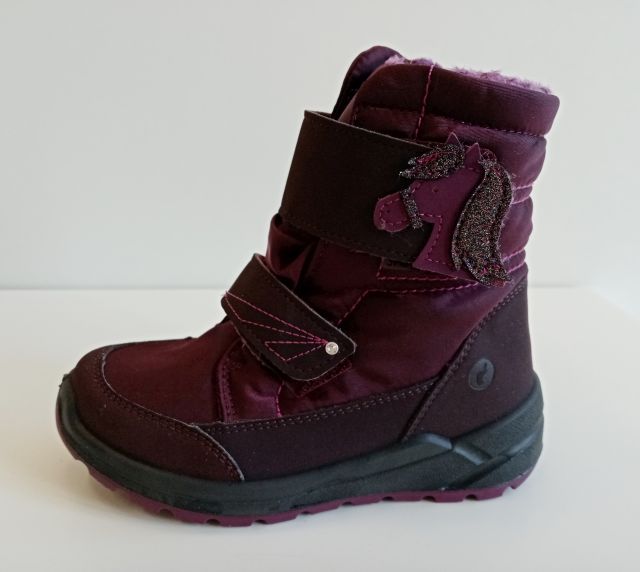 Ricosta GAREI Zimní obuv s membránou 90301-382 brombeer, vínová-bordó