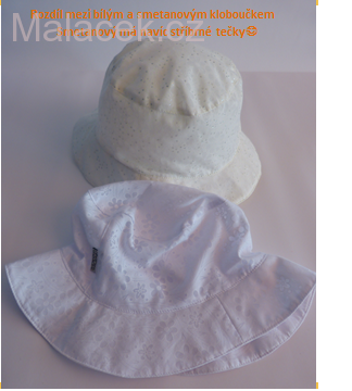 Dětský klobouk Fantom - č. 2 smetanová (stříbrné tečky) VEL. 50, 54