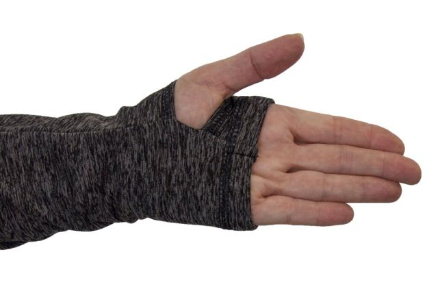 Fantom Funkční mikina s počesem a otvorem pro palec - hnědočerná