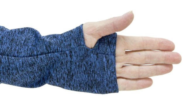 Fantom Funkční mikina s počesem a otvorem pro palec - modrá