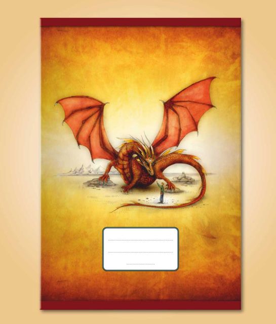 Lucie Ernestová Školní sešit 444 - Drak - linkovaný