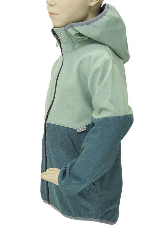 Fantom Dětská softshellová bunda petrolejový melír