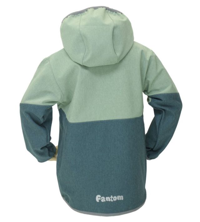 Fantom Dětská softshellová bunda petrolejový melír