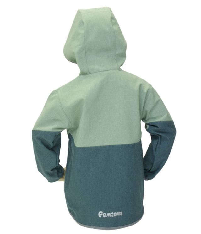 Fantom Dětská softshellová bunda petrolejový melír