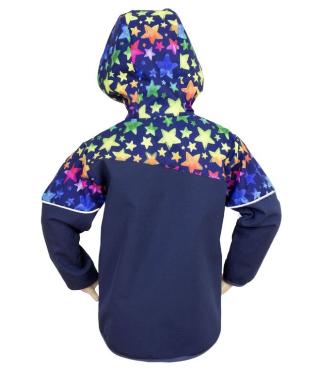 Fantom Dětská softshellová bunda tmavě modrá s hvězdičkami