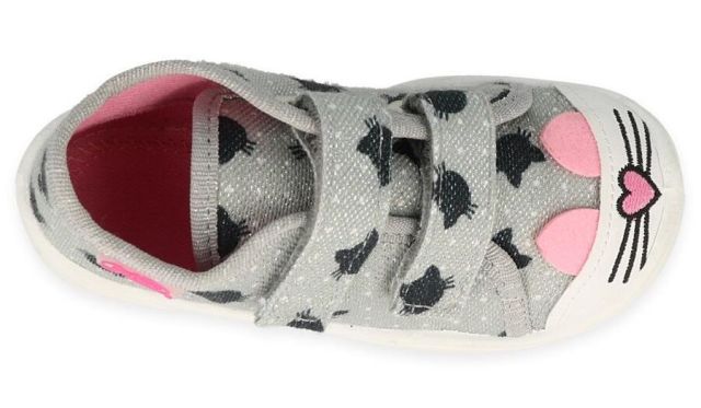Befado Tenisky Maxi 212P078 šedé kočky