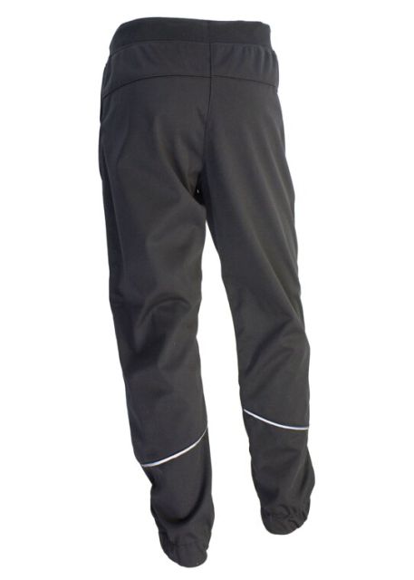 Fantom Dětské kalhoty SOFTSHELL s dvojitými koleny - membrána 18000/12000 černá