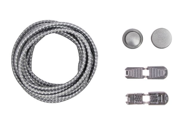 Altima Reflexní elastické tkaničky tmavě šedá