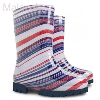 DEMAR gumáky, holínky TWISTER PRINT L  (proužky)