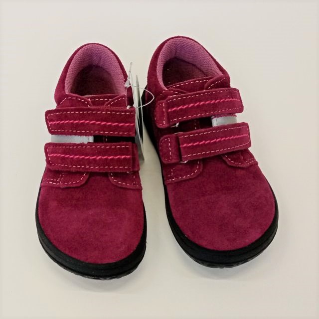 Jonap dětské barefoot kožené boty B1SV light vínová reflex VEL. 24 - VÝPRODEJ