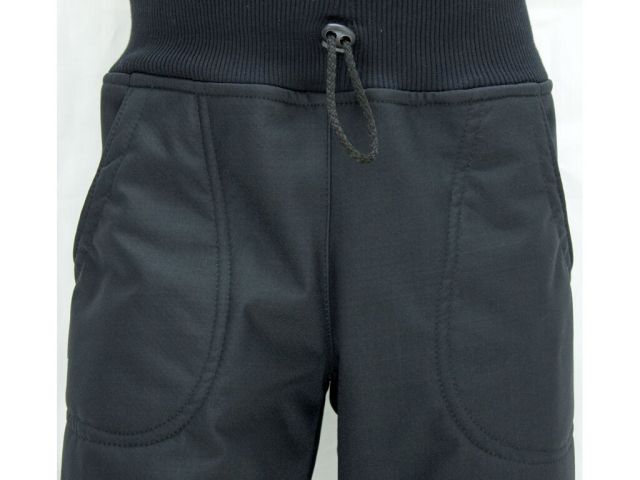 Fantom ZIMNÍ kalhoty softshell s beránkem černé