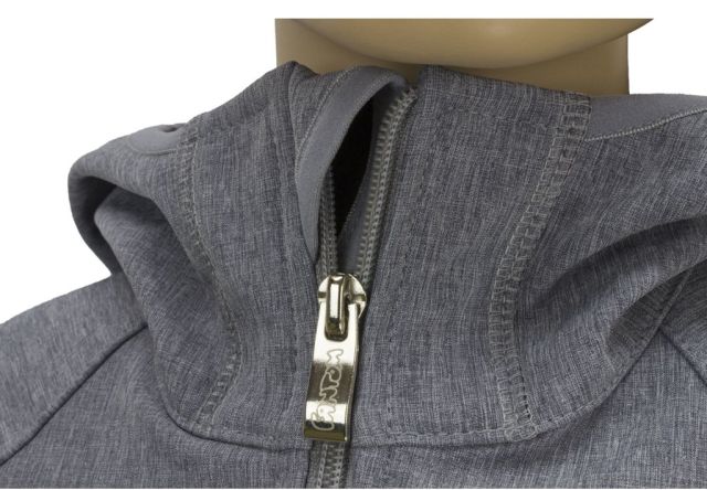 Fantom Dětský softshellový kabát šedý melír